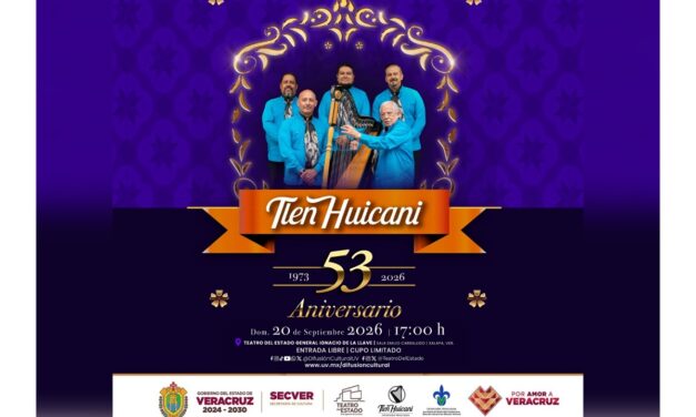 Celebra SECVER el 53.º aniversario de Tlen Huicani en el Teatro del Estado