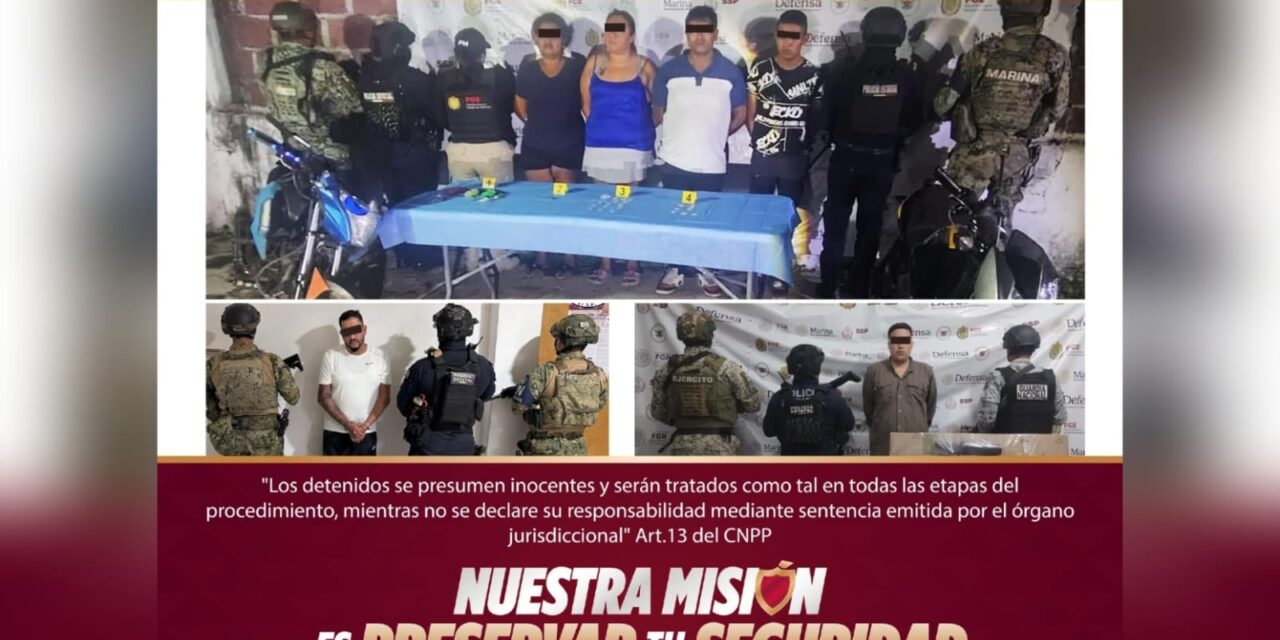 48 personas detenidas y más de 270 dosis de sustancias ilícitas aseguradas, del 18 al 21 de septiembre