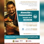 Ofrece Secretaría de Turismo capacitación virtual en atención a comensales