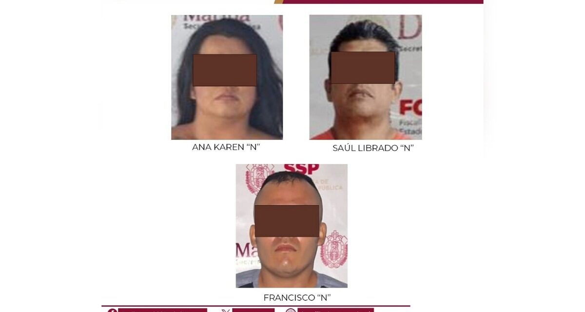 Tres presuntos responsables de secuestro y extorsión en Xalapa enfrentan prisión preventiva oficiosa