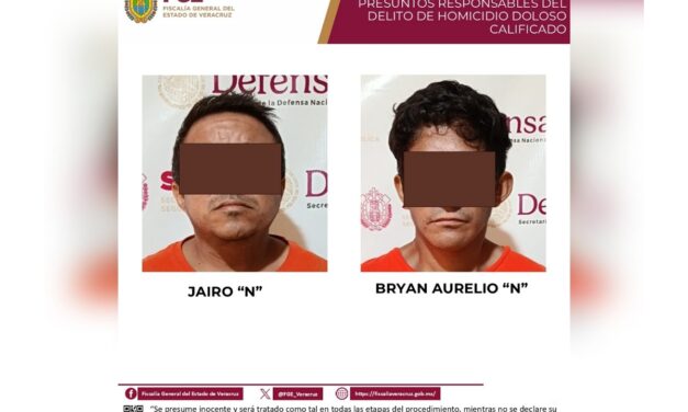 Vinculados a proceso presuntos responsables de homicidio en Juan Rodríguez Clara