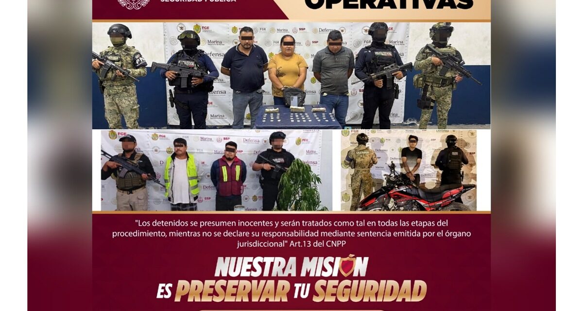 Más de 220 presuntas dosis de sustancias ilícitas y 67 mil litros de hidrocarburo, asegurados el fin de semana