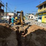 Sustituyen red de tubería hidráulica obsoleta en la avenida Román Marín de Coatzacoalcos