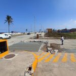 Avanza la rehabilitación con concreto hidráulico en el Malecón Costero de Coatzacoalcos