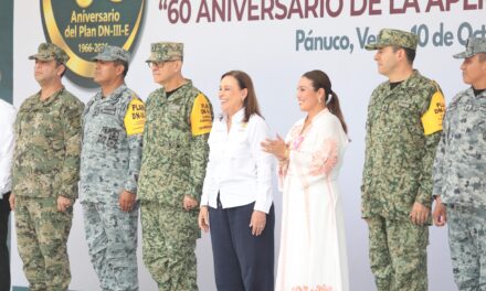 Conmemora Rocío Nahle 60 años del Plan DN-III-E y reconoce solidaridad ante inundaciones