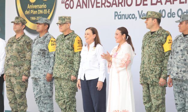 Conmemora Rocío Nahle 60 años del Plan DN-III-E y reconoce solidaridad ante inundaciones