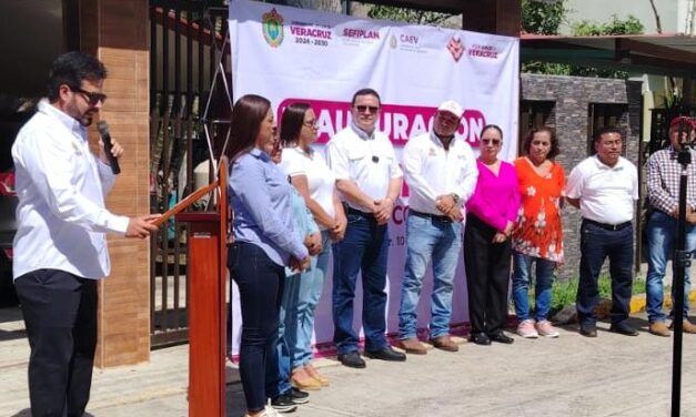 Inaugura CAEV línea de conducción de agua potable en Naranjos; beneficiará a más de 500 familias
