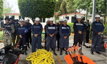 Marina implementa acciones preventivas ante el frente frío No. 2 en Veracruz y Tamaulipas