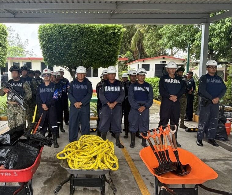 Marina implementa acciones preventivas ante el frente frío No. 2 en Veracruz y Tamaulipas
