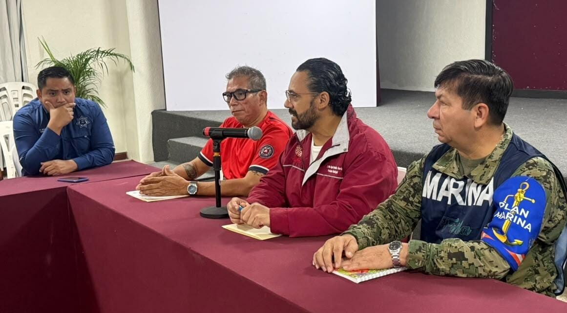 Activan Consejo Municipal de Protección Civil en Coatzacoalcos ante el impacto del Frente Frío 2