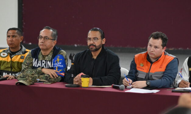 Refuerza Pedro Miguel Rosaldo operativo de Protección Civil en Coatzacoalcos ante aumento del río y pronóstico de más lluvias
