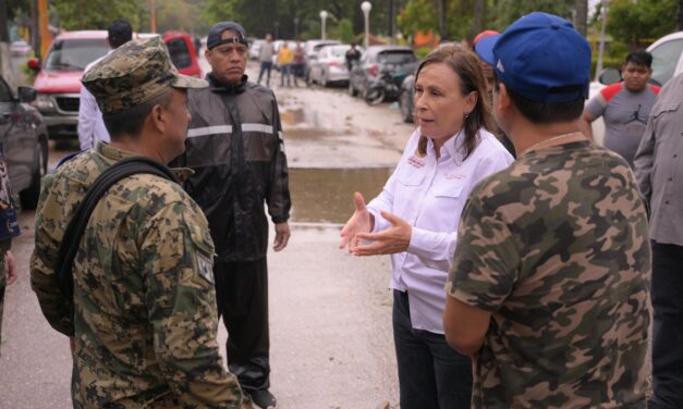 Llama Rocío Nahle a familias de Coatzacoalcos y Nanchital a resguardarse en refugios temporales