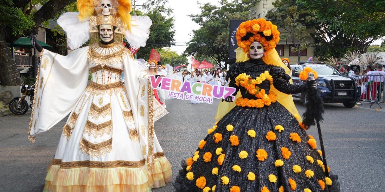 Veracruz comparte su riqueza cultural en el desfile del Festival Miquixtli 2026
