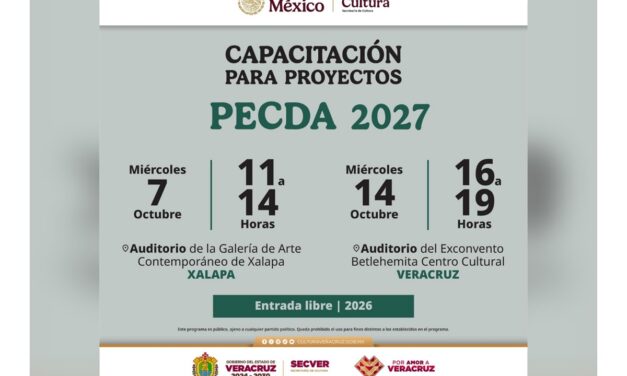 SECVER orientará a la comunidad artística para la elaboración de proyectos PECDA 2027