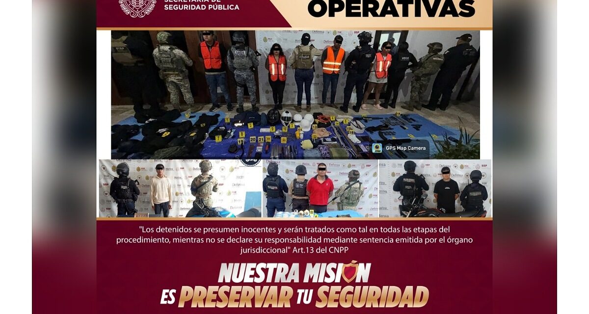 En operativos, aseguramiento de 127 dosis de presuntas sustancias ilícitas y la recuperación de 23 vehículos