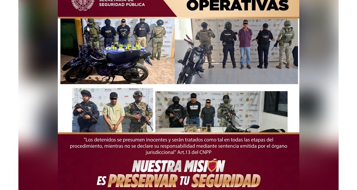 En operativos, aseguramiento de alrededor de 300 dosis de presuntas sustancias ilícitas y recuperación de 16 vehículos
