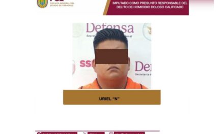 Imponen prisión preventiva oficiosa a imputado por homicidio calificado en Amatlán