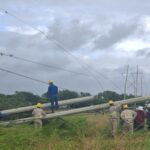 CFE trabaja en el restablecimiento del suministro eléctrico afectado en Veracruz por los efectos del frente frío No.2