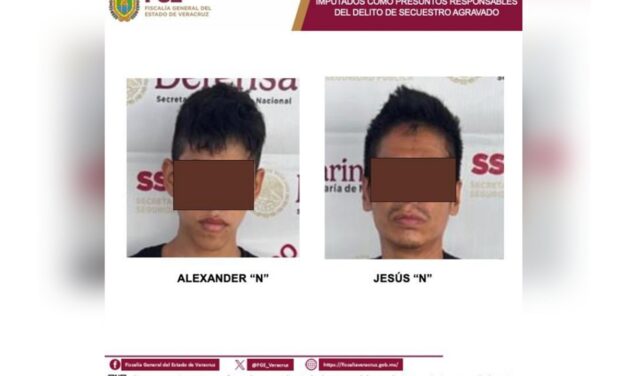 Liberan a 4 víctimas de secuestro en Poza Rica; imputan a 2 presuntos responsables