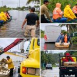 Evacuan a vecinos en zonas de alto riesgo en Coatzacoalcos por ascenso en niveles de agua