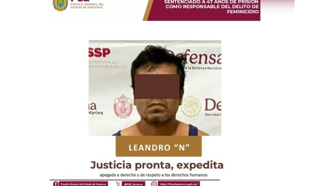 Sentencian a 47 años de prisión a feminicida en San Andrés Tuxtla