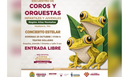 Huatusco, sede del Encuentro de Coros y Orquestas Infantiles y JuvenilesAgrupaciones participantes pertenecen a programa de SECVER