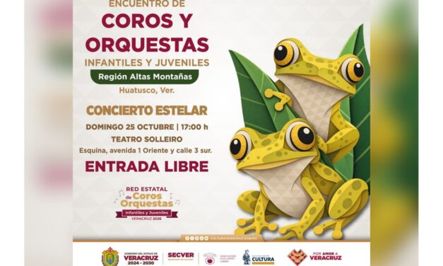 Huatusco, sede del Encuentro de Coros y Orquestas Infantiles y JuvenilesAgrupaciones participantes pertenecen a programa de SECVER
