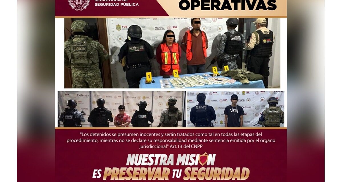34 detenidos y 120 dosis de presuntas sustancias ilícitas decomisados en operativos coordinados
