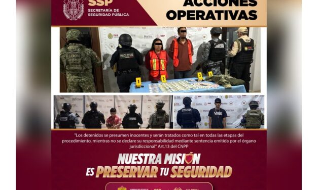 34 detenidos y 120 dosis de presuntas sustancias ilícitas decomisados en operativos coordinados