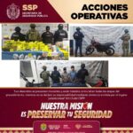Aprehenden a 38 personas y decomisan más de 200 dosis de sustancias ilícitas: SSP