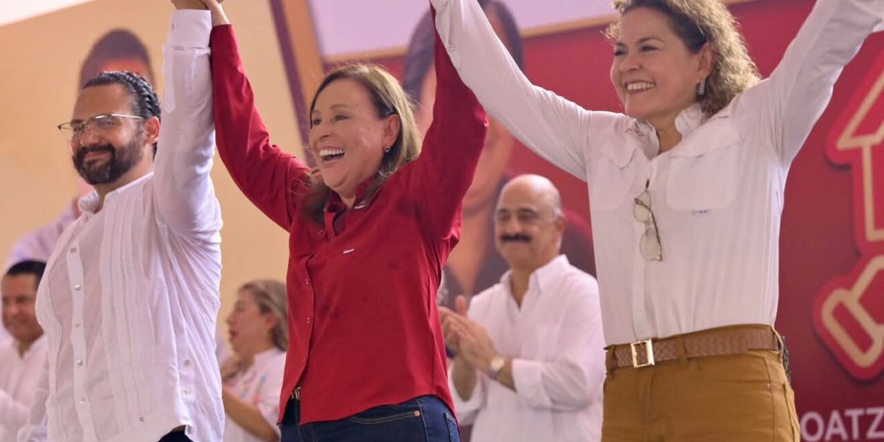 Doña Rocío cierra filas con Coatza con Pedro y Maggy 
