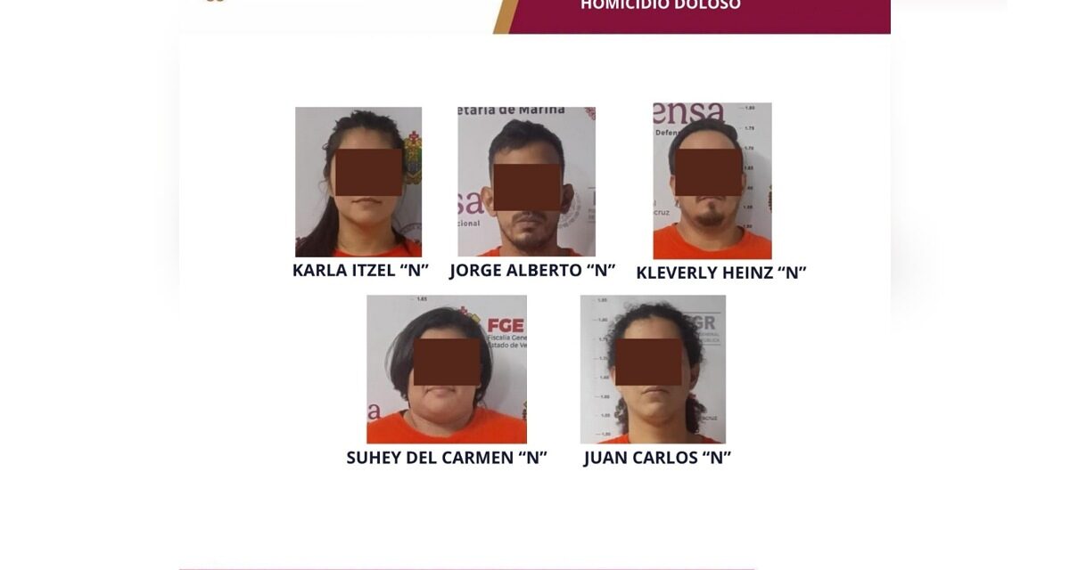 Prisión preventiva para cinco imputados por presunta participación en homicidio doloso en Coatzacoalcos