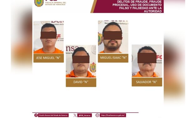 Ratifican prisión preventiva contra cuatro presuntos integrantes del “Cártel Inmobiliario”