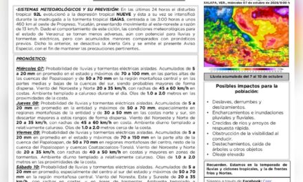 SPC desactiva la Alerta Gris; permanece un Aviso Especial por riesgo de deslaves y crecida de ríos