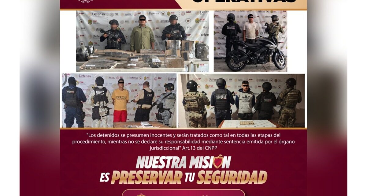 11 personas detenidas y casi 100 dosis de presuntas sustancias ilícitas, en acciones operativas
