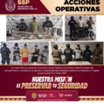 11 personas detenidas y casi 100 dosis de presuntas sustancias ilícitas, en acciones operativas