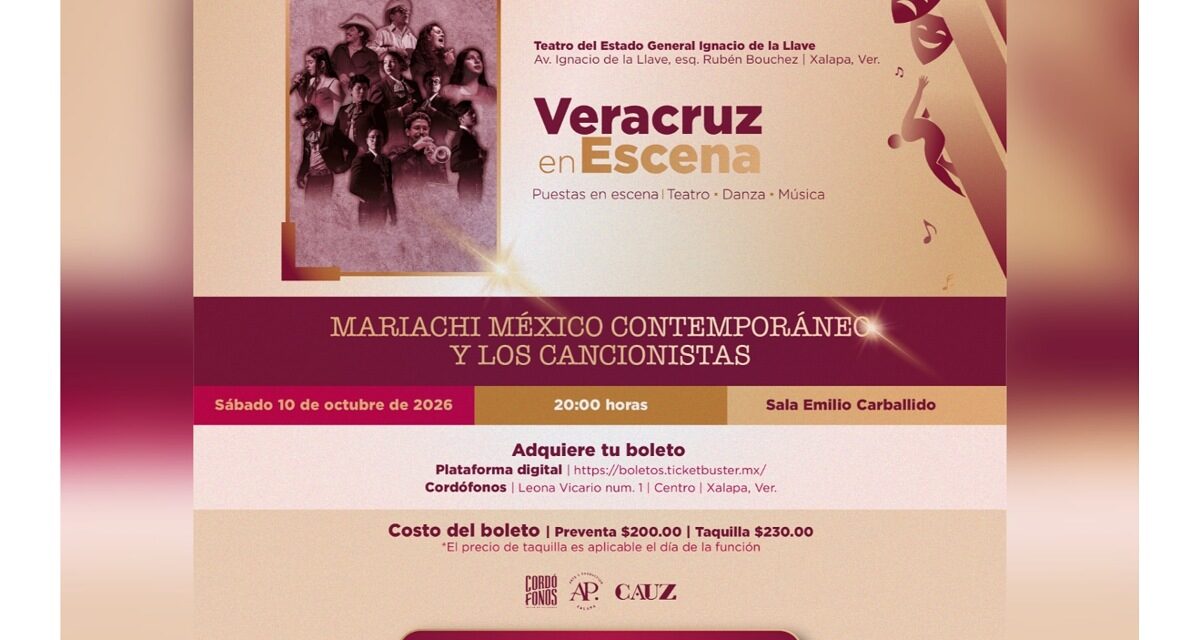 Mariachi México Contemporáneo & Los Cancionistas llegan al Teatro del Estado
