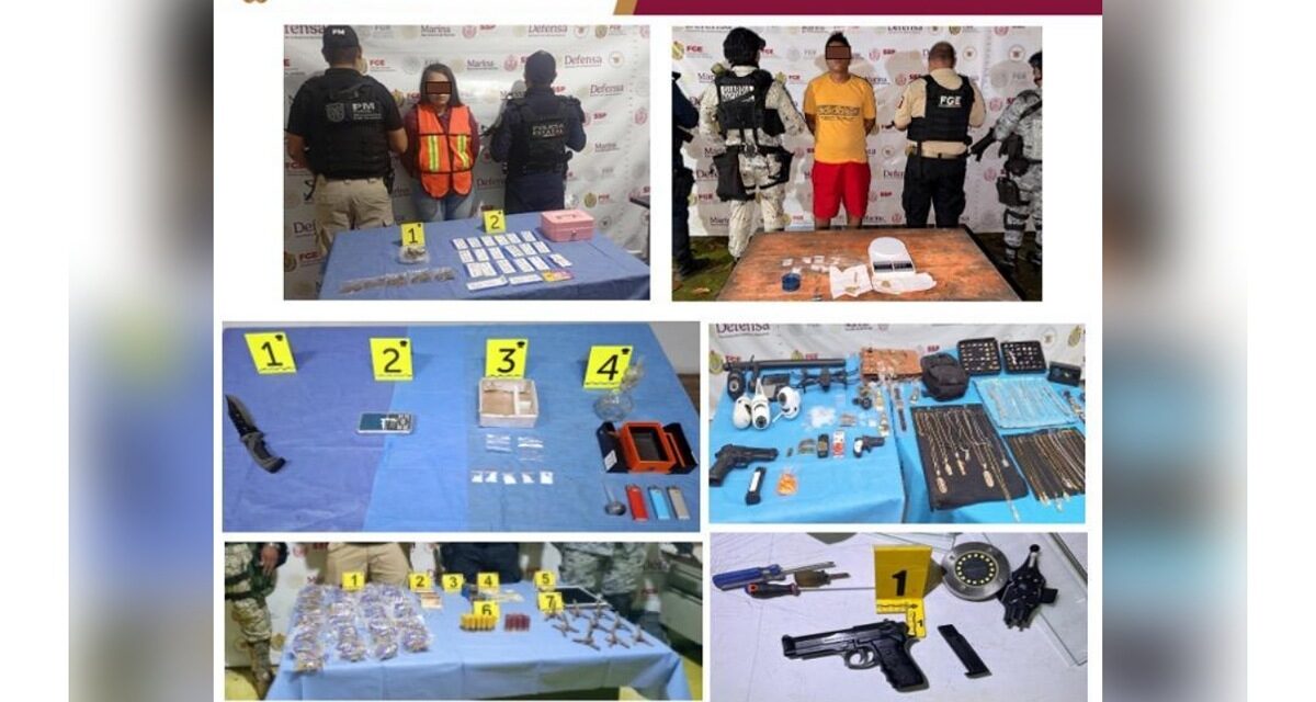 37 cateos en 25 municipios de Veracruz dejan 28 detenidos e indicios asegurados