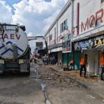 Arranca rehabilitación de banquetas del Mercado Morelos para mejorar la movilidad y seguridad de peatones