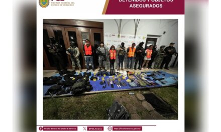 Cateo en Orizaba deja cuatro detenidos en flagrancia, armas e indicios asegurados