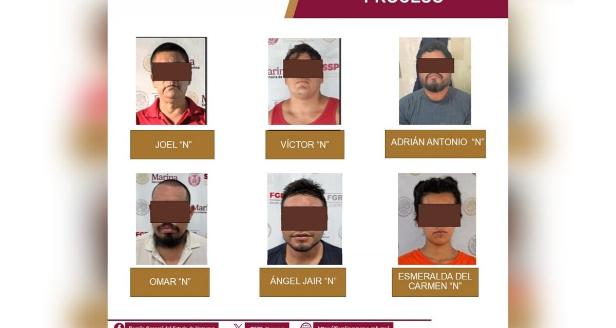 En Veracruz, 6 personas vinculadas a proceso en una semana por extorsión y secuestro agravado