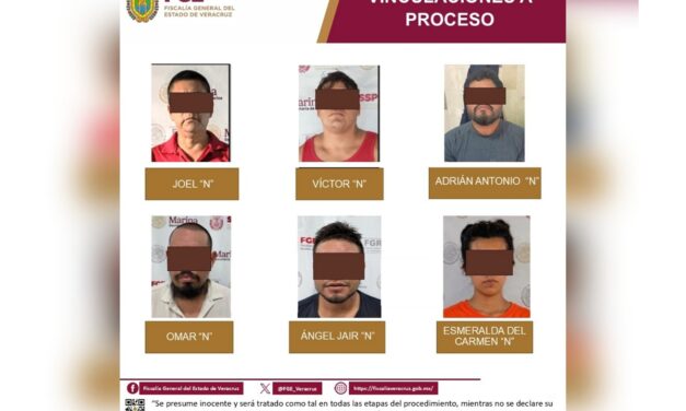 En Veracruz, 6 personas vinculadas a proceso en una semana por extorsión y secuestro agravado