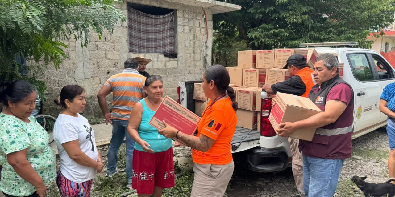 Restablecen caminos y servicios en el norte de Veracruz; avanza Fase de Recuperación