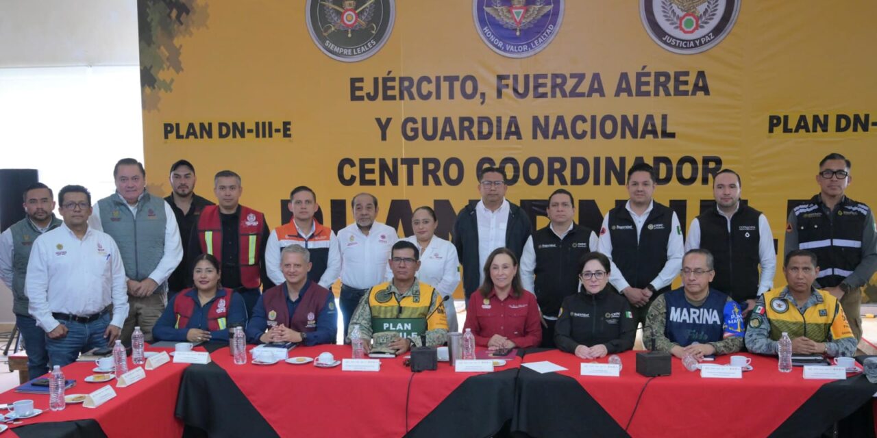 Gobiernos estatal y federal mantienen vigilancia preventiva ante lluvias y escurrimientos