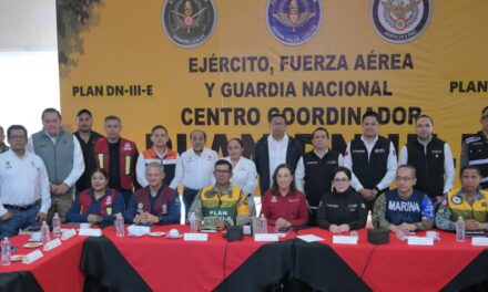 Gobiernos estatal y federal mantienen vigilancia preventiva ante lluvias y escurrimientos