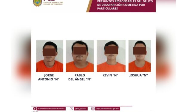 Dictan prisión preventiva en Coatzacoalcos contra presuntos responsables del delito de desaparición cometida por particulares