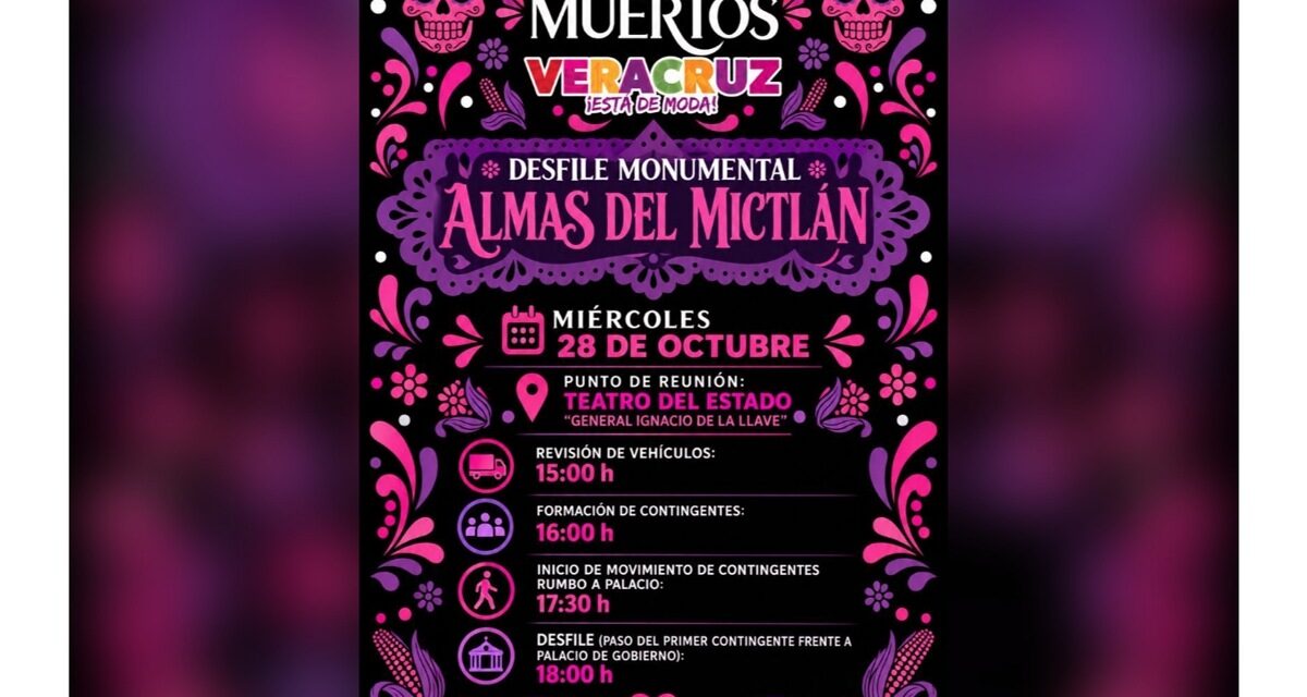 Este miércoles disfruta del Desfile Monumental Almas del Mictlán
