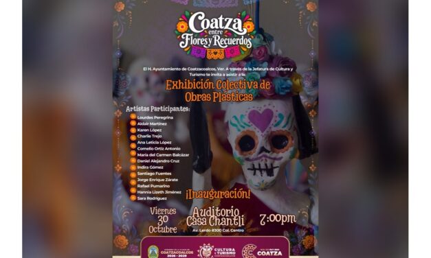 Reunirá exposición colectiva a 14 artistas en ‘Coatza entre Flores y Recuerdos’